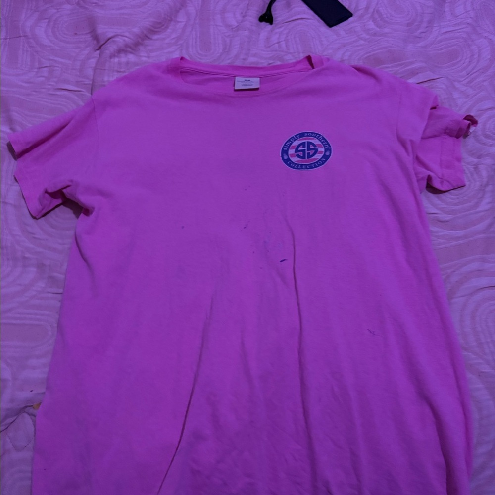 Simply Southern Pink T-Shirt with Pineapple Design